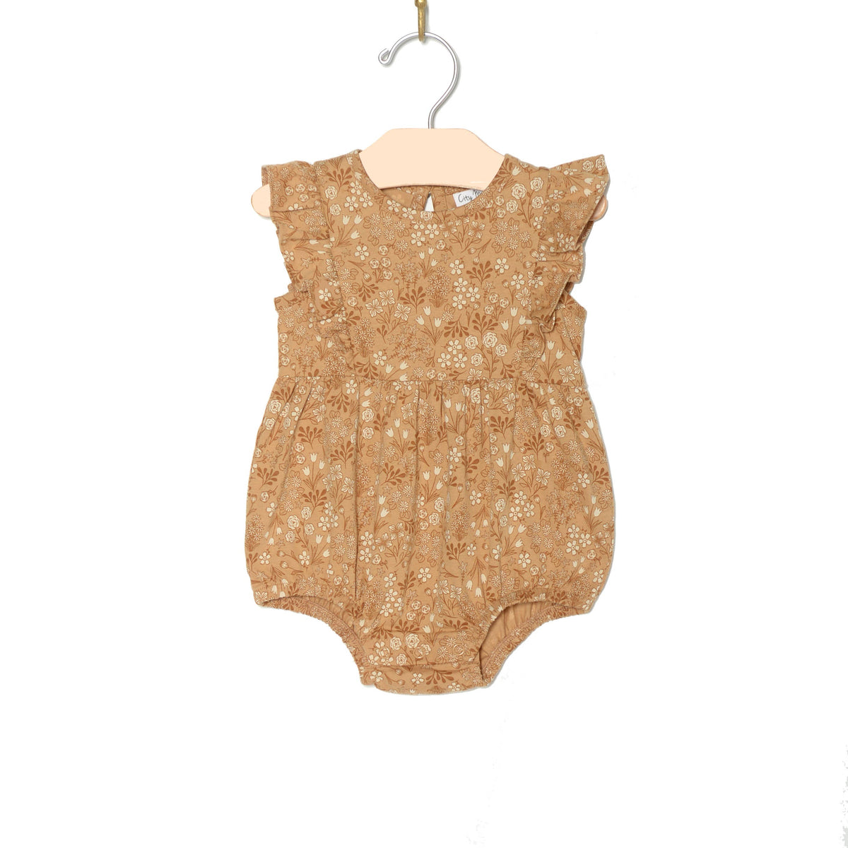 Baby Spring & Summer Flutter Front Romper- Golden Garden