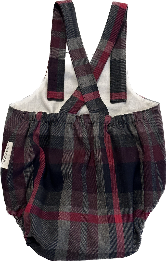 Tartan Overall Romper