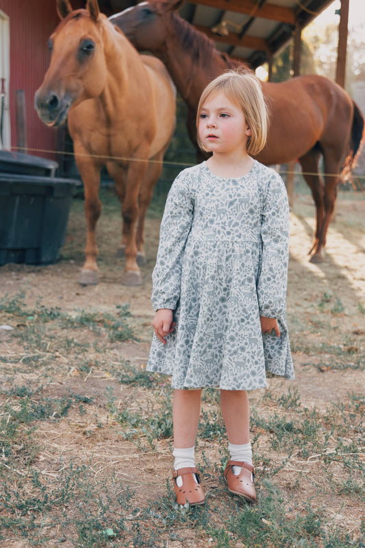Twirl Dress - Fall Deer